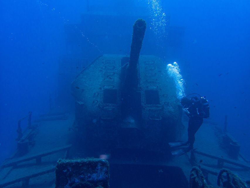 Funchal: Advanced Scuba Diving Afonso Cerqueira Wreck - Instructor-led quality: Oreo, Vladimir Ged, and Jack