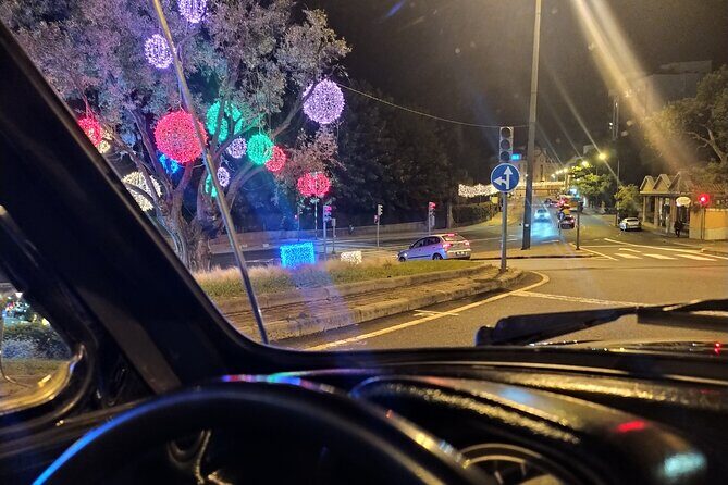 Funchal Christmas lights sightseeing night tour - City center cruise: getting the lights map of Funchal