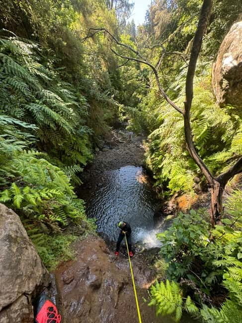 Funchal: Explore Canyoning Level 1 Rochão - The 3-hour guided route: four abseils, optional jumps, and watery play
