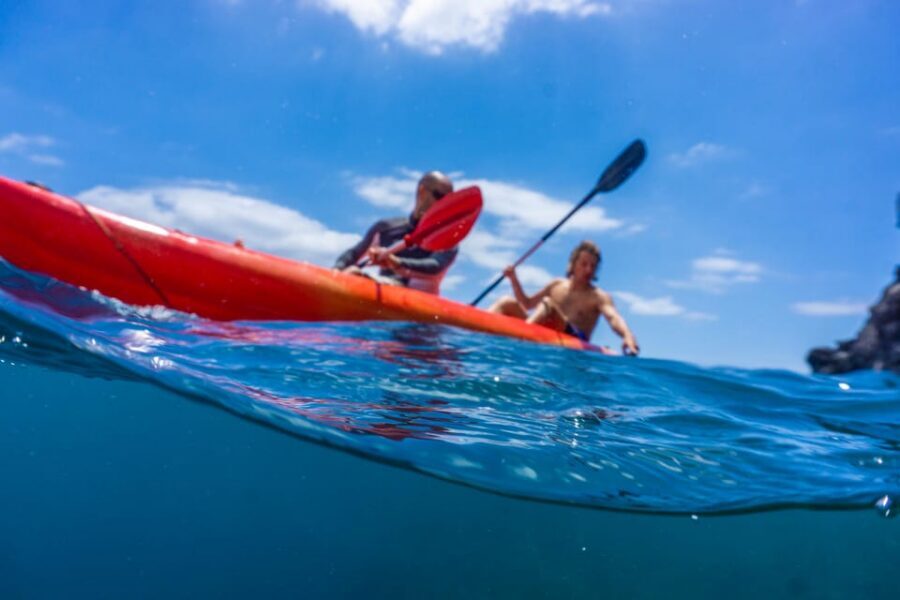 Funchal: KAYAK Rental or Guided tour with snorkeling - On the water: kayaking motions, mooring setup, and lifejacket rules