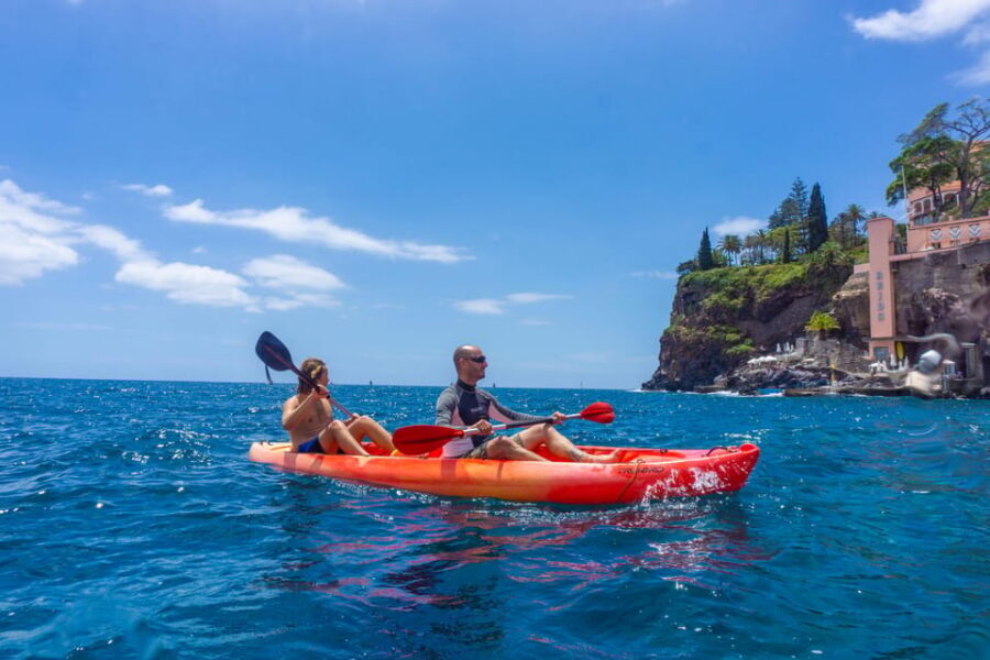 Funchal: KAYAK Rental or Guided tour with snorkeling - Getting there: Pestana Carlton, sea-level access, and where the trip actually starts