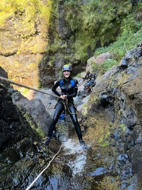 Go Explore Canyoning Level 2 (Nun's Valley) . - Inside the Canyon: Four Rappels, Water Slides, and the Big 15-Meter Moment