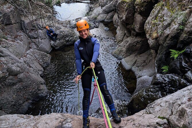 Level 2 - Canyoning Adventure - Intermediate | Funchal - The 25-Meter Rappel Moment: Big Thrill, Clear System