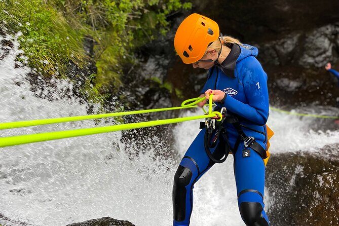 Madeira Canyoning - Beginner - Smooth rock, slides, and why your technique matters