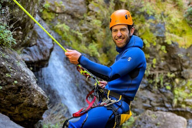 Madeira Canyoning - Beginner - Waterfall rappels up to 14 meters, plus jump alternatives