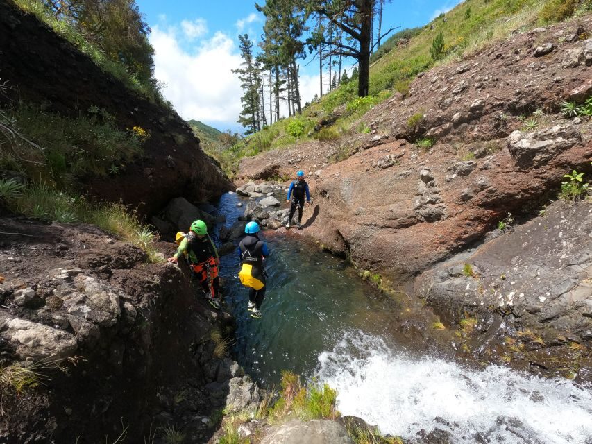 Madeira : Ribeira das Cales Canyoning (Level 1) - Inside the Canyon Route: Five Rappels, 15-Meter Peak, Jumps, and Slides
