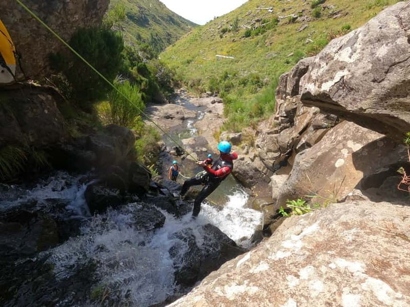 Madeira : Ribeira das Cales Canyoning (Level 1) - Mid-Canyon Break: KitKat, Water, and Getting Your Breath Back