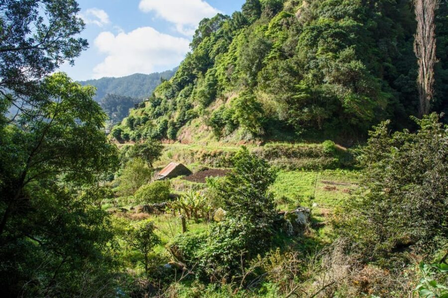 Maroços Madeira Island Levada Walk - Entering the Mimosa Valley from Funchal