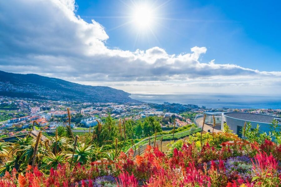Nun's Valley & Pico dos Barcelos Madeira Island Tour - First views from Pico dos Barcelos: Funchal’s mix of color and coastline