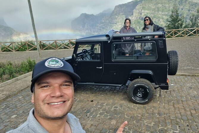 Private 4x4 Jeep Full Day Porto Moniz or Santana - East Tour in motion: Pico do Areeiro to Ribeiro Frio