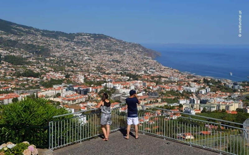 Private Vespa Tour Nun´s Valley,Câmara Lobos,CaboGirão(4hrs) - Pico dos Barcelos: Funchal and the Atlantic from 355 meters