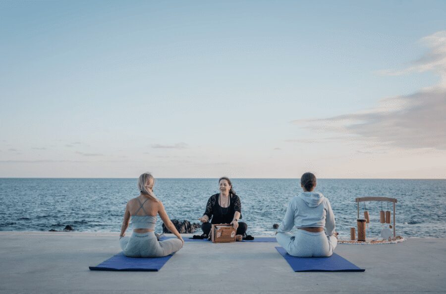 Private Yoga & Sound Bath by the Ocean - Sound bath: what you can expect when the instruments start