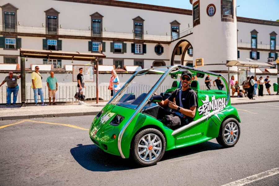 Self-drive Guided Tour | Explore Funchal on an Electric Car - Entering Funchal with a Spinach electric car