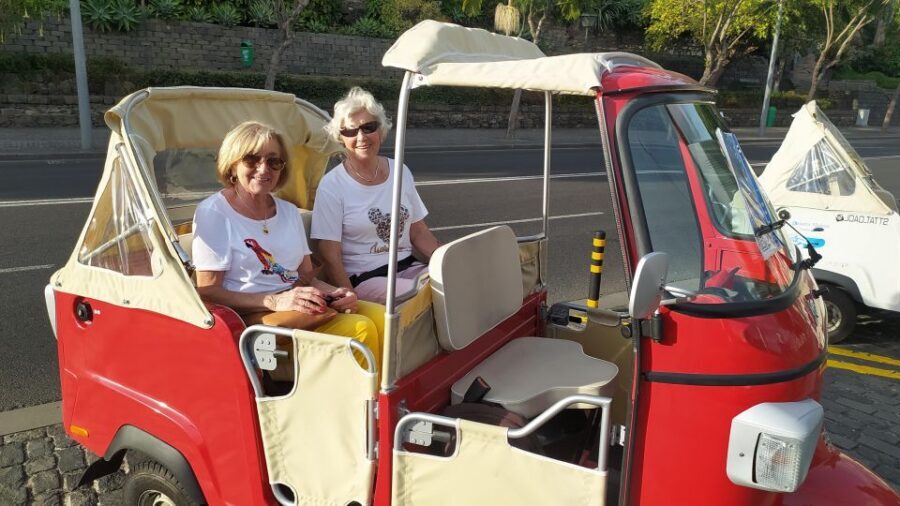 Tuk Tuk Funchal City - Madeira Island - Getting the views: riding up toward Fort São João Batista of Pico
